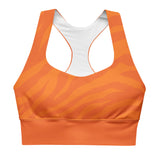 Striped Sports Bra (Orange)
